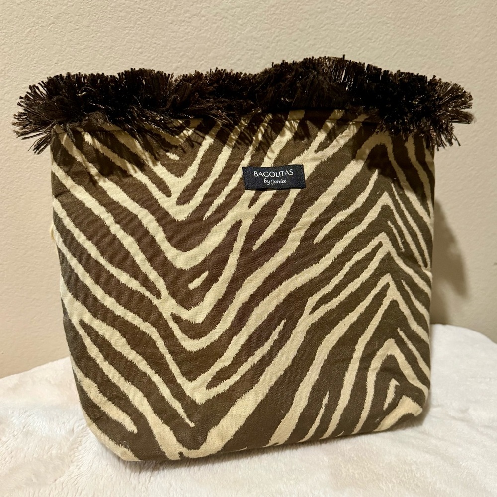 Brown Zebra Print Bag by Bagolitas